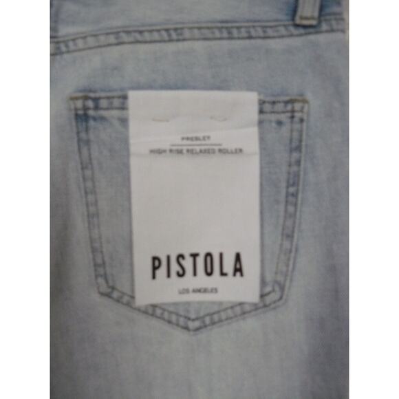 $138 Pistola Presley High Rise Relaxed Roller Jeans in By My Side 24 NEW - Picture 8 of 9